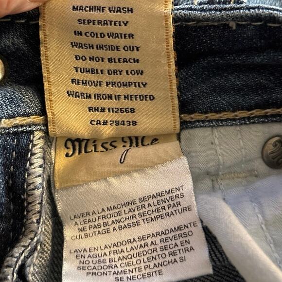 Miss Me Size 27 Skinny Jeans Bling Jewels Style JD103752 Low Rise - Picture 7 of 7